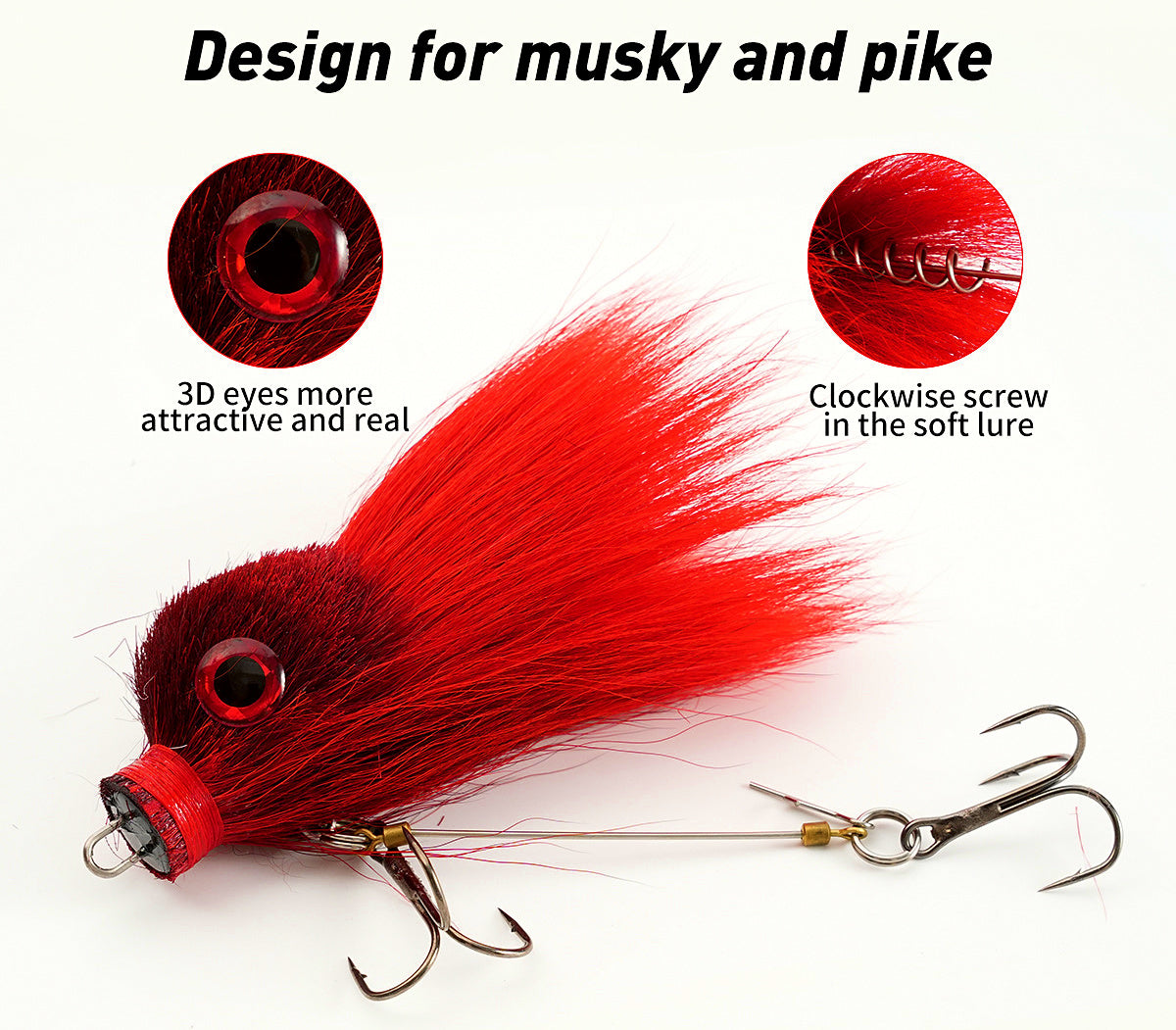Soft Mouse Lure with Deer Hair, 9 cm (3.5 in) 16 g (0.56 oz) – product photo