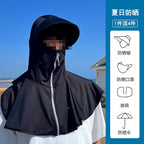 Fishing Sun Face Mask with Neck Cover, Ice Silk – product photo