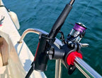 Clamp-On Boat Rod Holder Bucket for Round Tube Mounts – product photo