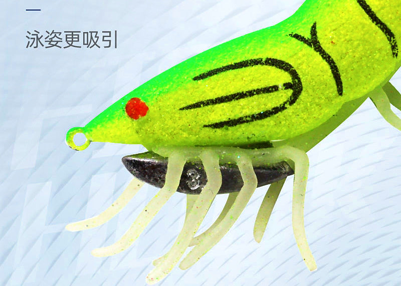 Glow Squid Jigs, Size 3.5 Wood Shrimp Egi, 8-Pack – product photo