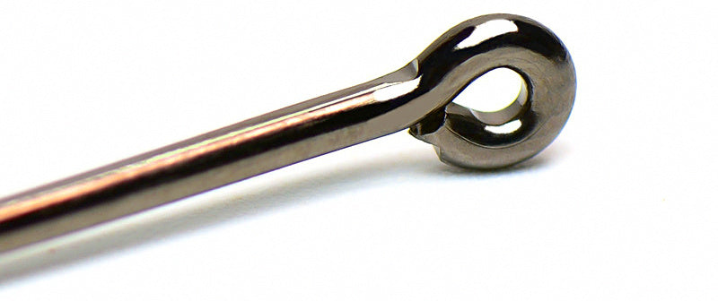 Barbed Treble Hooks, Nickel Black, High Carbon Steel, Sizes 0.8–12 – product photo