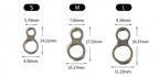 Seamless Figure-8 Lure Ring, 304 Stainless Steel – product photo