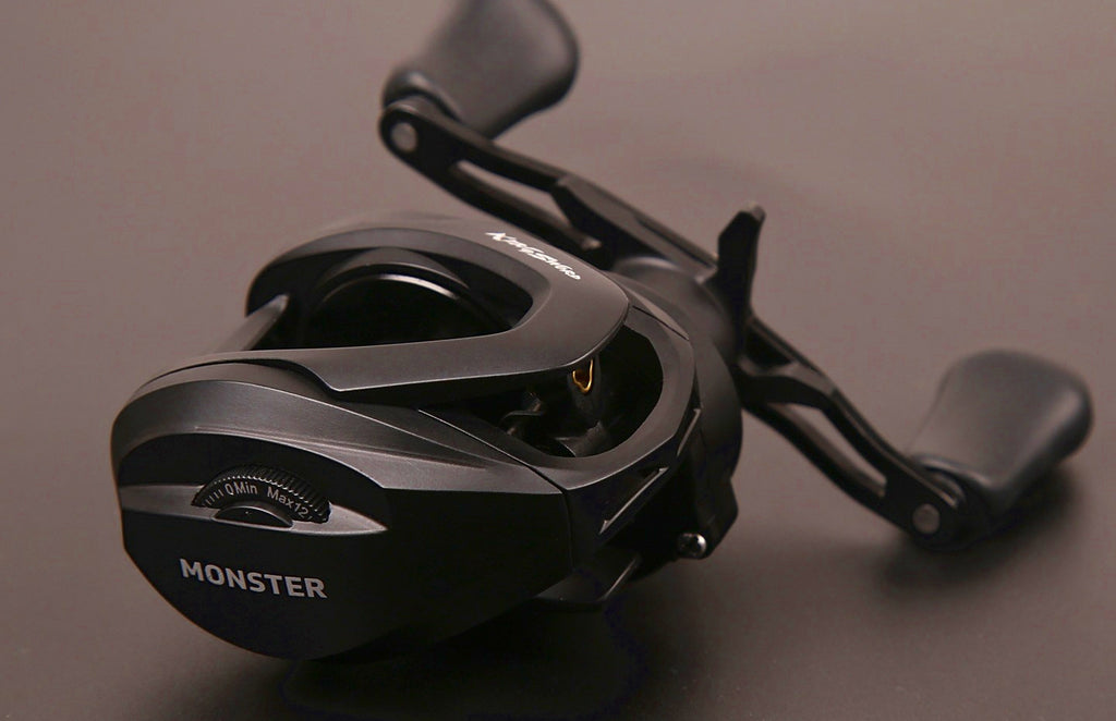 Deep Spool Baitcasting Reel, Slow Pitch Jigging, Single/Double Handle – product photo