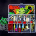 Fishing Lure Assortment Kit, Soft Baits, Jig Heads & Hooks – product photo