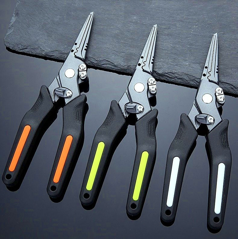 Fishing Pliers with Lanyard & Nylon Pouch, Stainless Steel – product photo