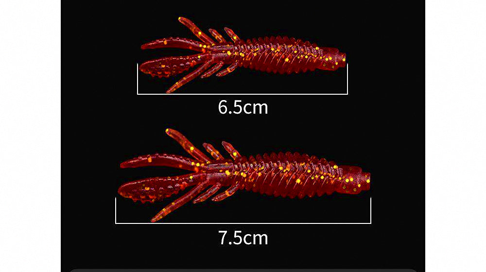 Soft Plastic Shrimp Lure, 6.5–7.5 cm (2.6–3 in), Ned Rig – product photo