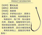 Long Shank Barbed Fish Hooks, Stainless Steel, Bulk Pack – product photo
