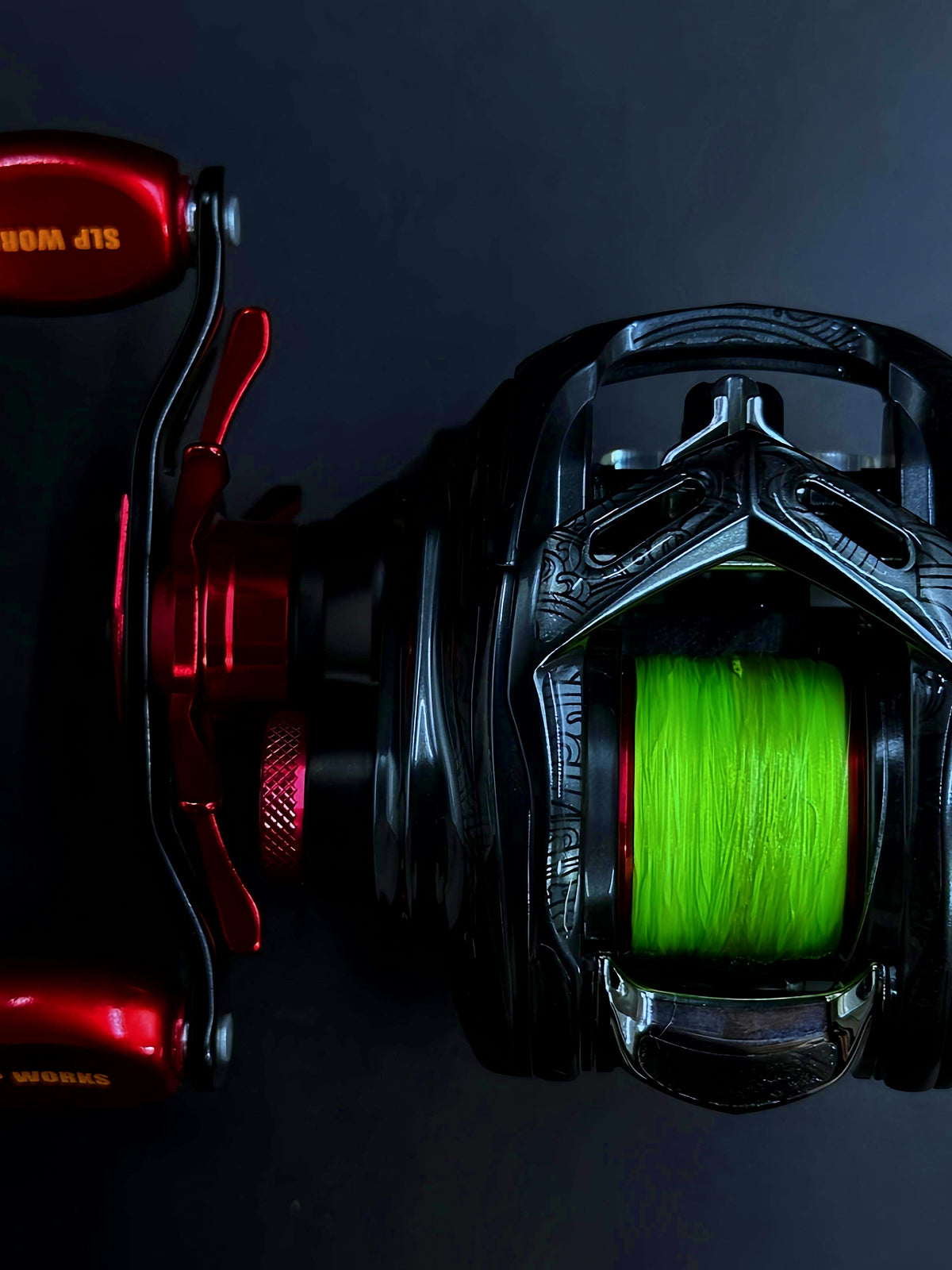 3D Baitcasting Reel Body Film, Clear Textured or Glitter – product photo