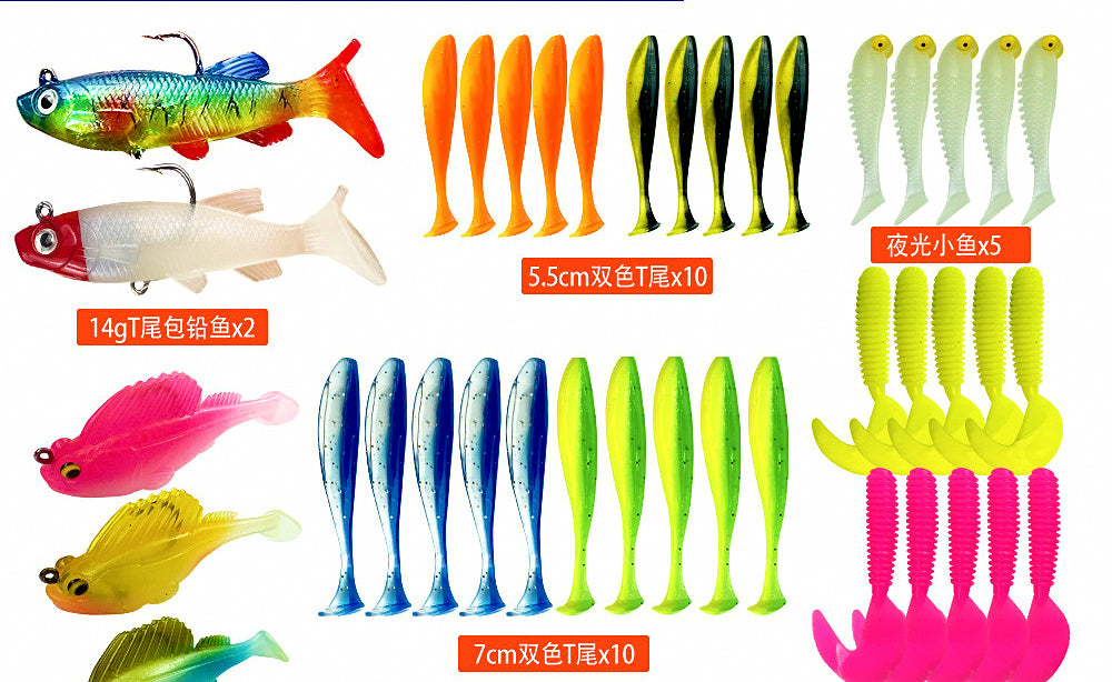 Mixed Fishing Lure Kit, Minnow, Frog, Spoon & Soft Baits – product photo