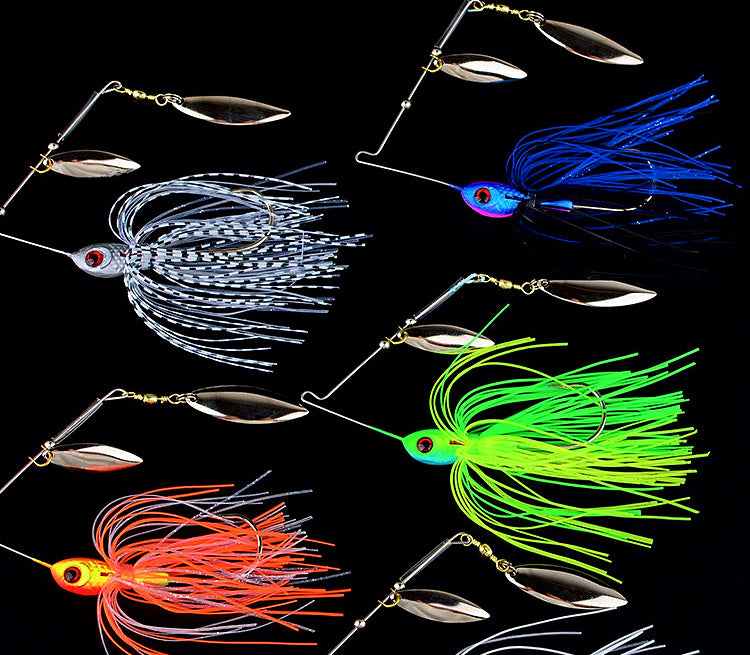 Skirted Sequin Spinner Lure, 9.7 cm, 16.5 g or 21 g (0.58–0.74 oz) – product photo
