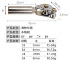 Stainless Steel Rod Guide Ring, Silver, Sizes 5–8 – product photo