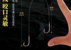 Pre-Tied Double Hook Snells, Short Anti-Tangle, Sode Style – product photo