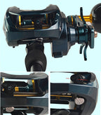Carbon Body Baitcasting Reel for Slow Pitch Jigging, Wide Body – product photo