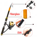Boat Rod & Reel Combo Set with Tackle Box and Bag, 1.8/2.1 m – product photo