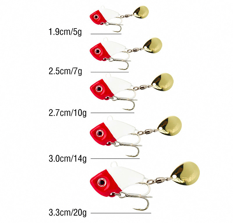 Mini VIB Vibration Lure with Spinner Blade, 5–20 g (0.18–0.7 oz) – product photo