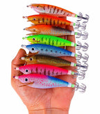 Glow Wood Shrimp Squid Jig, 11 cm (4.3 in), 13 g (0.46 oz) – product photo
