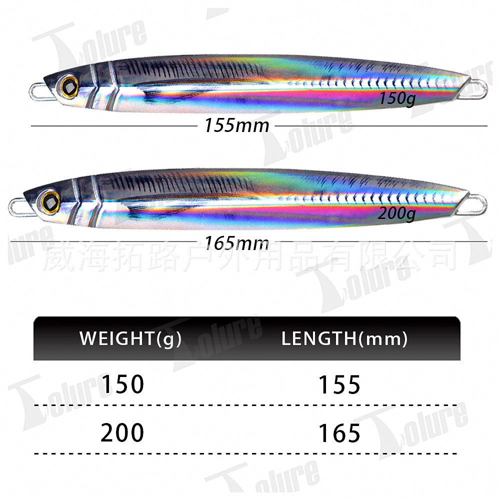Laser Flat Metal Jig, 150–200 g (5.3–7.1 oz) – product photo