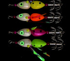 Squid Jig Rig, 20 Hooks, Size 16, UV & Glow, 2-Pack – product photo