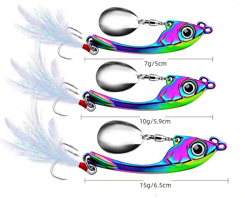 VIB Blade Bait Set, 7–15 g (0.25–0.53 oz), 5 Pcs – product photo