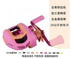 Round Baitcasting Reel, Macaron Colors, Left or Right Hand – product photo