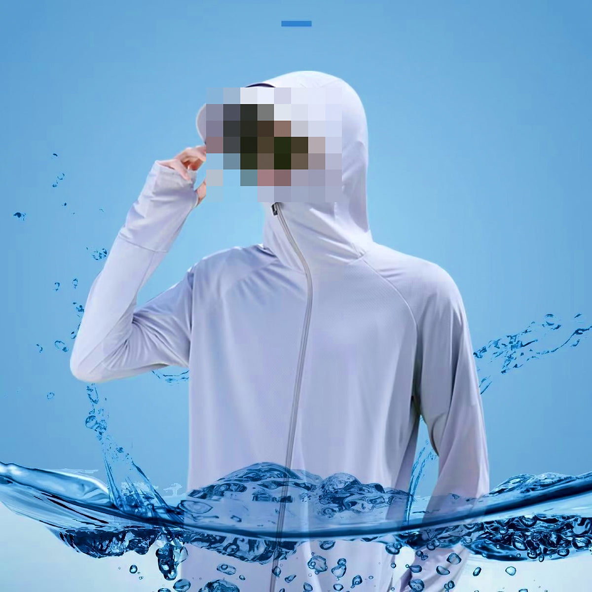 Men's Hooded Sun Protection Fishing Shirt, Lightweight – product photo