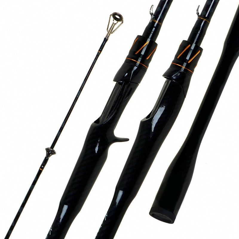2-Piece Carbon Lure Rod, Pistol or Straight Grip, 5.4-7.9 ft