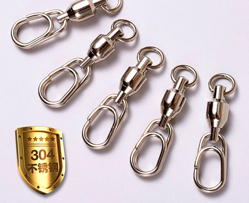 Heavy-Duty Bearing Snap Swivels, 10-Pack, Sizes #1–#6 – product photo