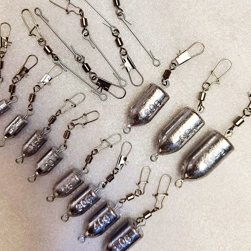 Bullet Sinker with Double Ring, 5–300 g (0.18–10.6 oz) – product photo