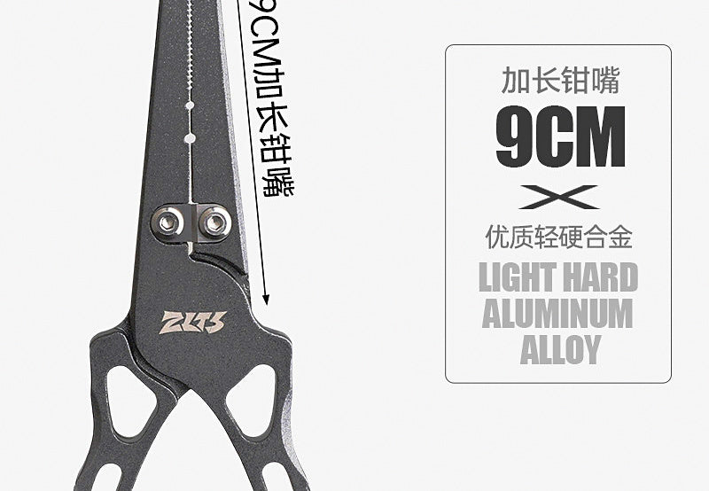 Stainless Steel Long Nose Fishing Pliers with Hook Remover – product photo