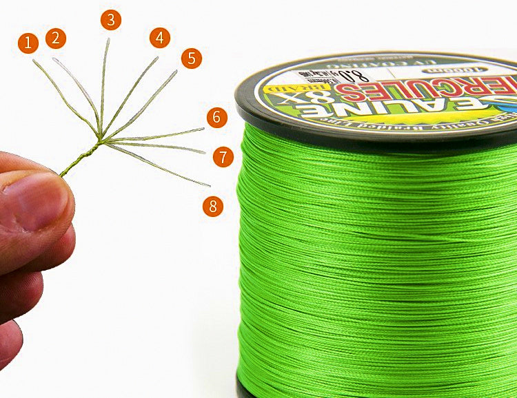 4 & 8 Strand PE Braided Fishing Line, 500 m (547 yd) – product photo