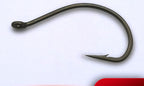 Barbed Long Shank Hooks with Eyelet, Teflon Coated, 50 Pack – product photo
