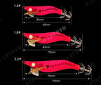 Small Egi Squid Jig, Wood Shrimp Lure, Sizes 1.5–2.2 – product photo