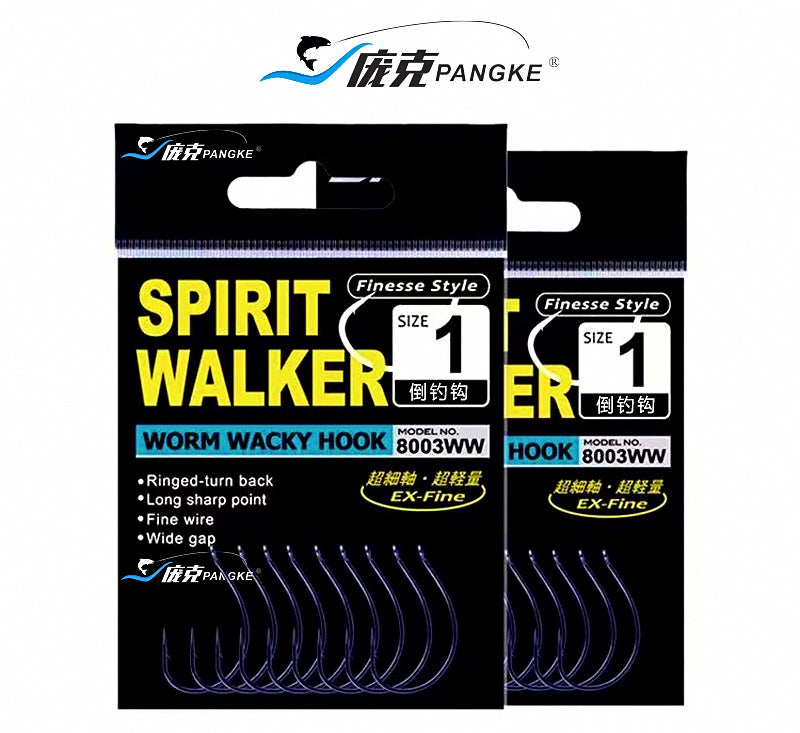 Wacky Rig Worm Hooks, Barbed, 10 Pack, Size #3–4/0 – product photo
