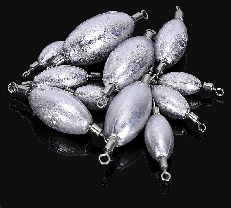 Double Swivel Olive Sinker, 0.07–3.5 oz (2–100 g) – product photo