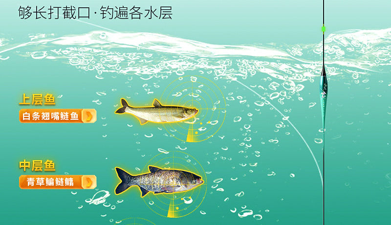 LED Night Fishing Float, Bite Color Change, 1.6–10 g Lead – product photo