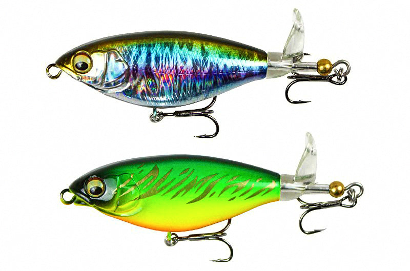 Topwater Propeller Pencil Bait, 6 g & 12 g (0.2 & 0.4 oz) – product photo