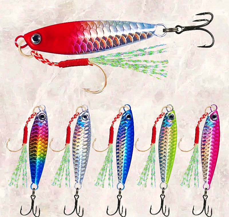 Casting Metal Jig, Fish Scale Finish, 7–30 g (0.25–1.06 oz) – product photo