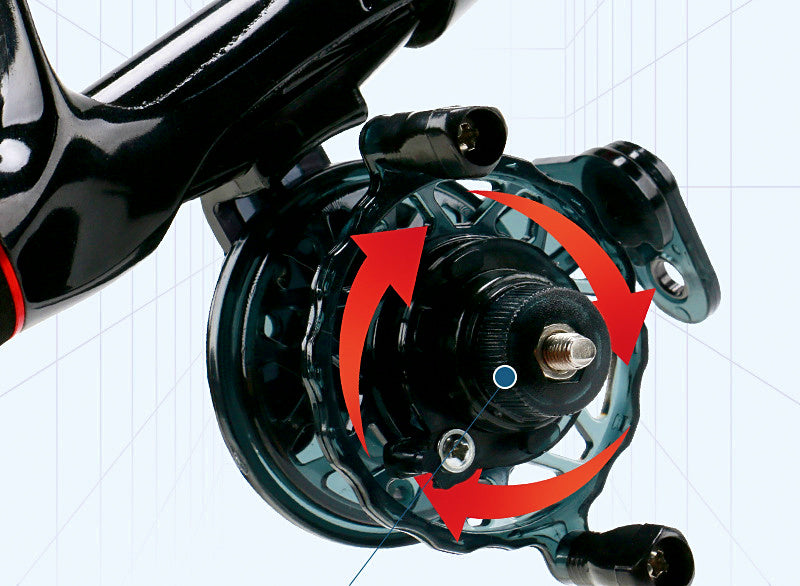 Ultralight Ice Fishing Reel with Drag, Front Drag Style – product photo