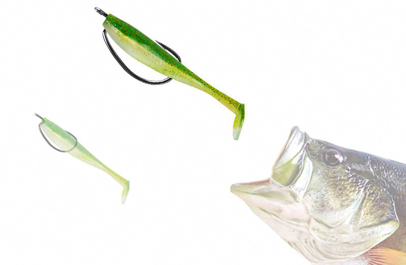 Micro Offset Worm Hooks for Texas Rig, 15-Pack – product photo
