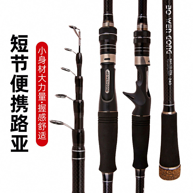 Telescopic Carbon Boat Rod, Medium Power, 1.8–3.6 m (5.9–11.8 ft) – product photo