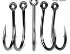 High Carbon Steel Ring Eye Jig Hook, Sizes 3/0–11/0 – product photo