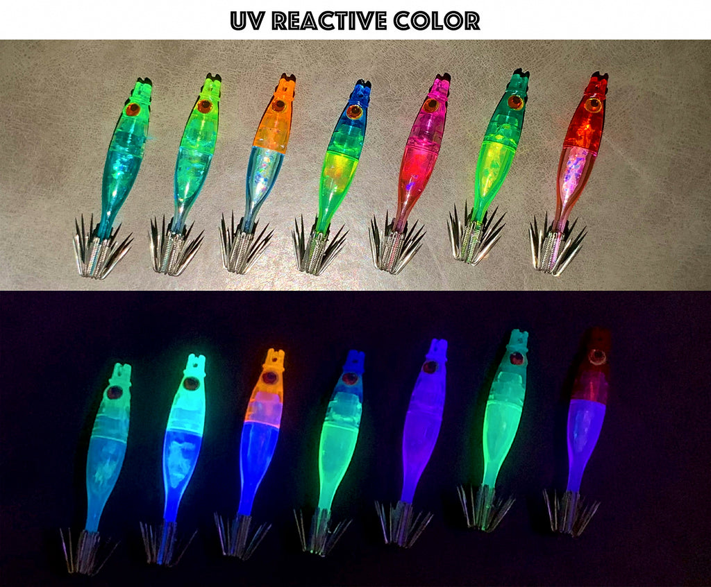 UV Glow Squid Jig, 4–6.8 cm (1.6–2.7 in) – product photo
