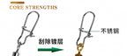 Quick-Open Safety Pin Snap Swivels, Figure-8 Ring Connectors – product photo