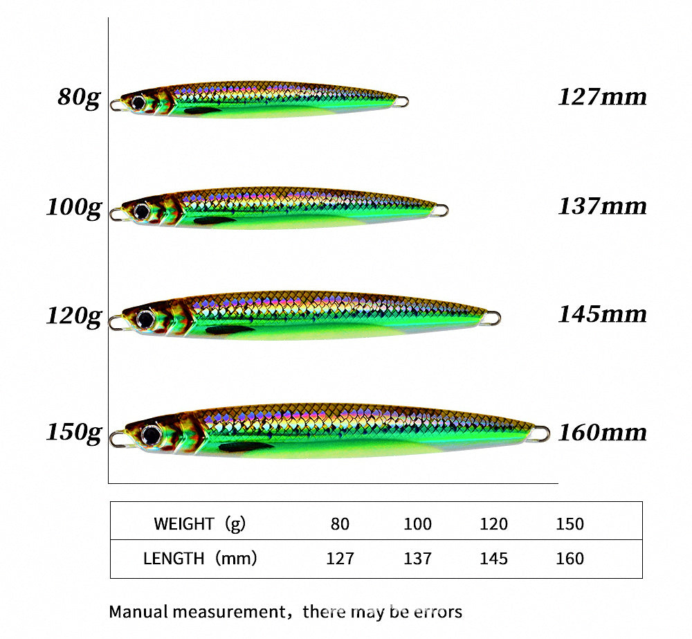 Glow Slow Pitch Jig, 60–150 g (2.1–5.3 oz) – product photo