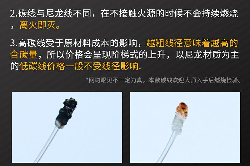 Fluorocarbon Leader Line, No. 0.4–10, 50 m / 100 m – product photo