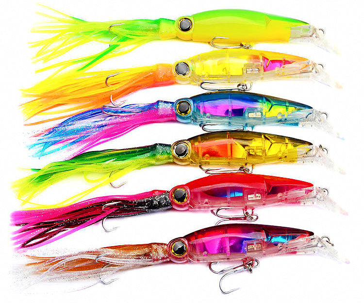 Octopus Squid Lure with Rattle Bead, 24 cm, 44.5 g (1.6 oz) – product photo