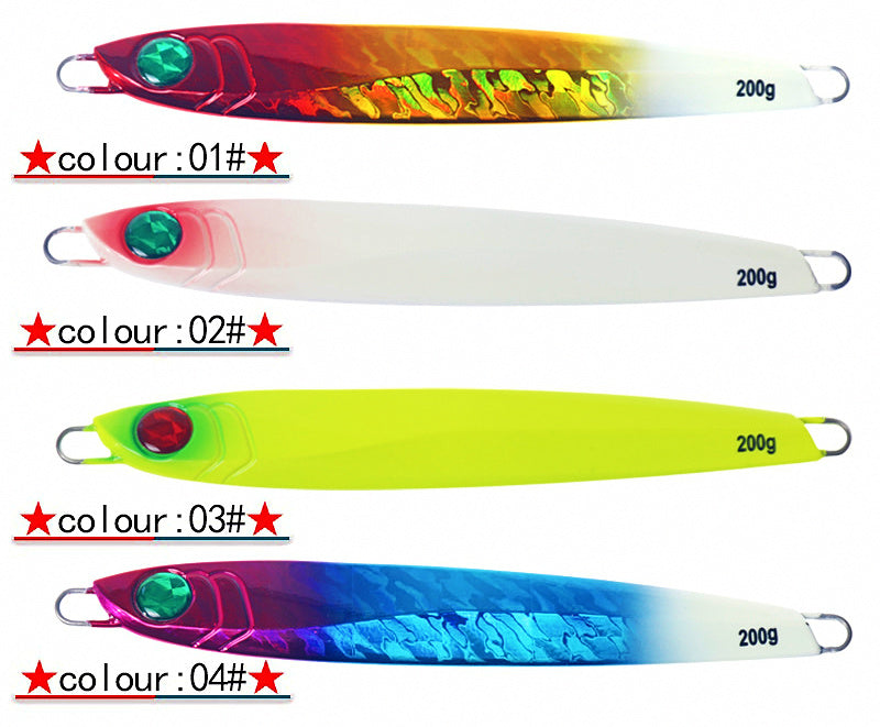 Slow Pitch Jigging Jig, 200 g (7.1 oz), Glow Options – product photo