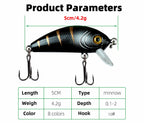 Mini Minnow Lure, 5 cm (2 in), 4.2 g (0.15 oz) – product photo