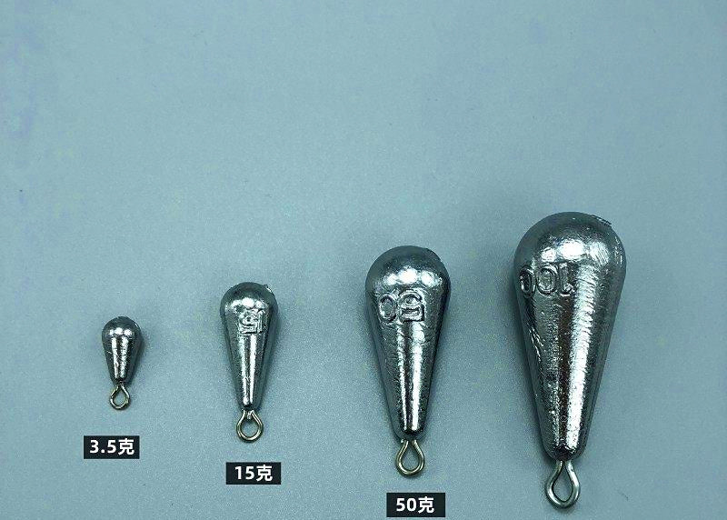 Lead Teardrop Sinker with Eyelet, 0.12–17.6 oz (3.5–500 g) – product photo