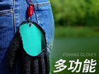 Fish Handling Gloves, Black, Quick-Dry, Optional Magnetic Clip – product photo